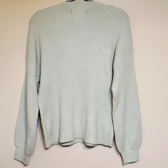 Catherine Malandrino Cool Mint Crew Neck Sweater, Size Large - Picture 4 of 5